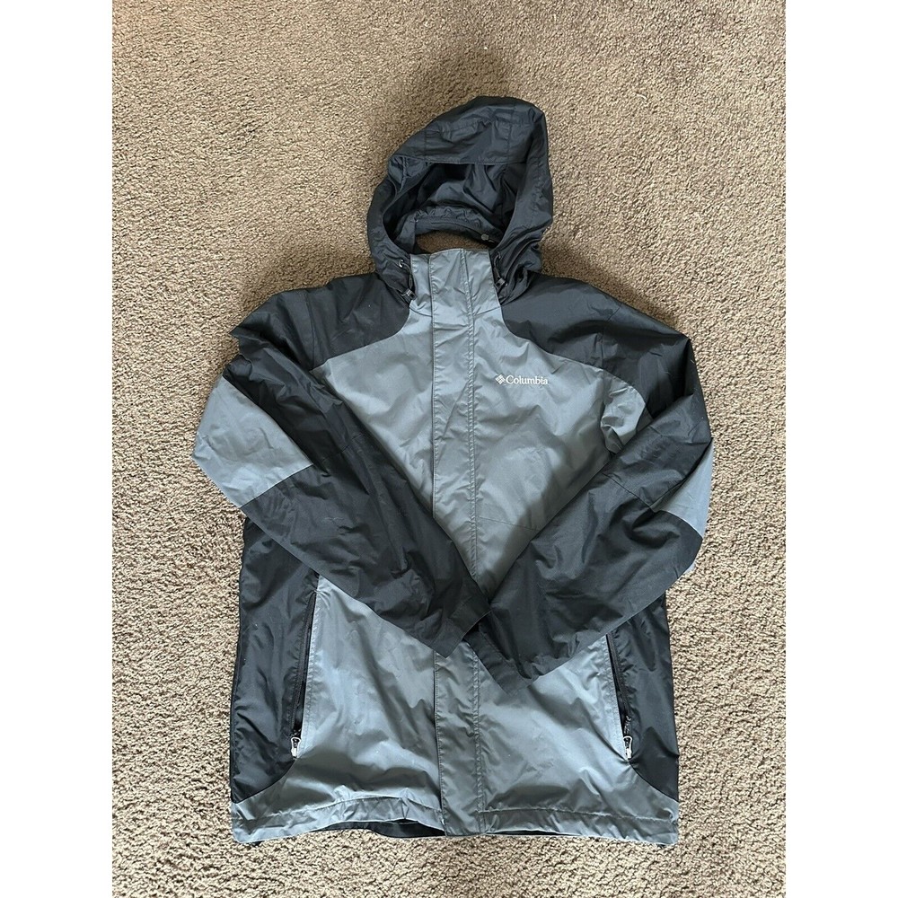 Columbia Mens Core Interchange Hooded Jacket Grey Size M